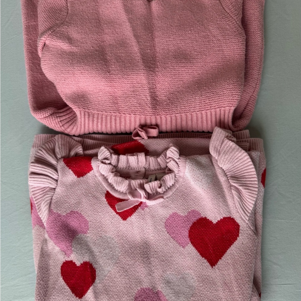 Bundle of 2 Janie and Jack baby girl sweater dresses. Size- 2T - Picture 2 of 8